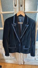 Pauw fluweel zwarte blazer met bies maat 2, Kleding | Dames, Jasjes, Kostuums en Pakken, Verzenden, Zo goed als nieuw, Maat 38/40 (M)