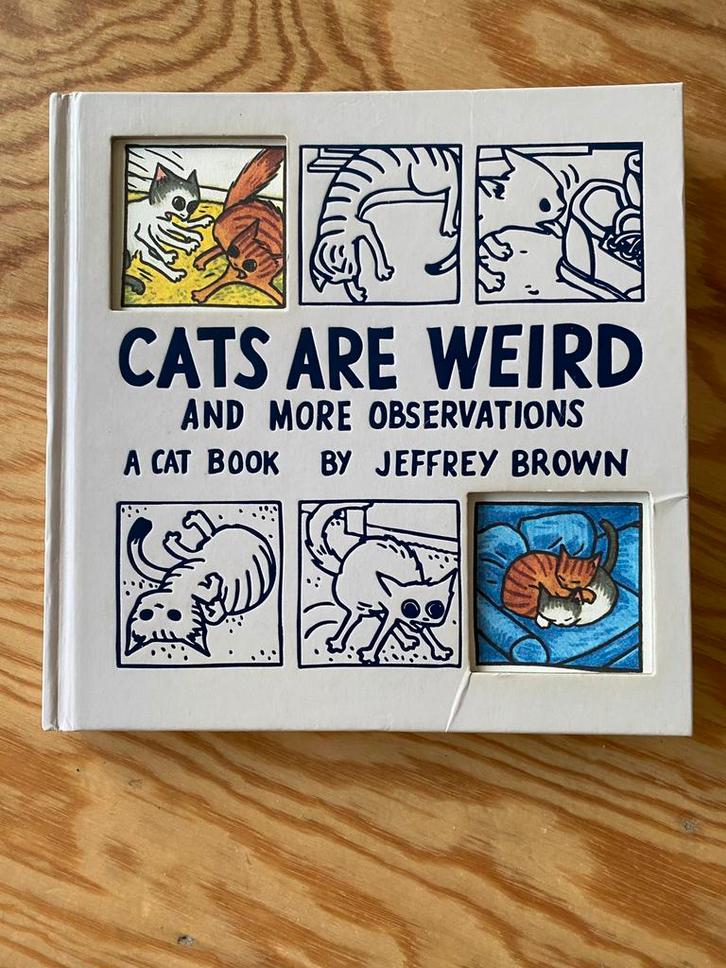 Cats are weird, prentenboek van Jeffrey Brown, Boeken, Strips | Comics, Zo goed als nieuw, Eén comic, Amerika, Ophalen of Verzenden