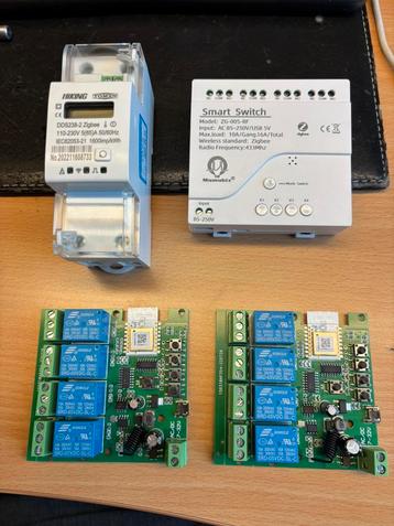 Zigbee componenten 4 stuks KWH-meter, switches beschikbaar voor biedingen