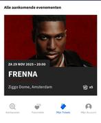 Frenna tickets concert ziggo dome, Tickets en Kaartjes, Concerten | Pop, Twee personen