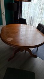 Massief grenenhouten eettafel uitschuifbaar, Ophalen, Gebruikt, 100 tot 150 cm, 50 tot 100 cm