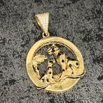 14 karaat gouden panter kettinghanger nieuw, Ophalen of Verzenden, Zo goed als nieuw, Goud, Kruis of Symbool