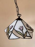 Hanglamp Tiffany style glas in lood (zonder gloeilamp ), Antiek en Kunst, Antiek | Lampen, Ophalen of Verzenden