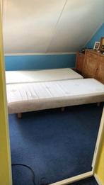 boxspring, Huis en Inrichting, Slaapkamer | Boxsprings, Ophalen, Gebruikt, Eenpersoons, Bruin