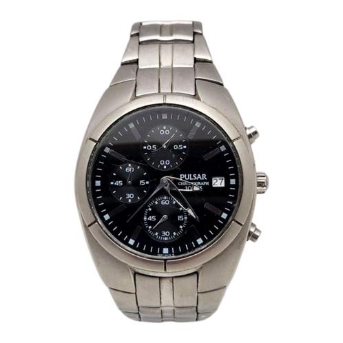 Pulsar VD57-X011 horloge | Nieuwe batterij geplaatst | Met g, Sieraden, Tassen en Uiterlijk, Horloges | Heren, Zo goed als nieuw