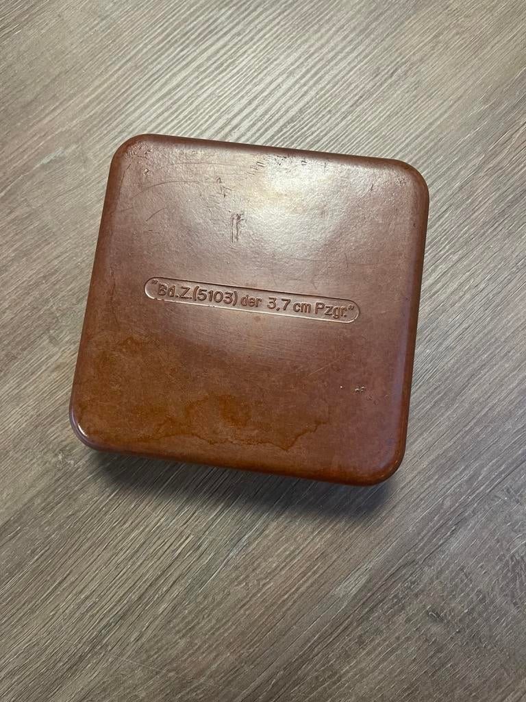 Wehrmacht 3,7cm pzgr. Onsteker doos, Verzamelen, Militaria | Tweede Wereldoorlog, Verzenden, Duitsland