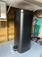 Zwarte metalen prullenbak gratis, Ophalen, Zo goed als nieuw, Metaal, Minder dan 50 cm