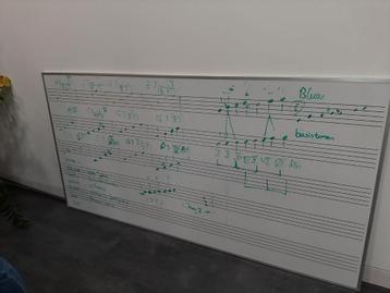 muziek whiteboard beschikbaar voor biedingen
