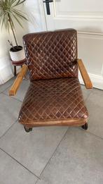 Leren relaxstoel ! Spotgoedkoop, Huis en Inrichting, Stoelen, Ophalen of Verzenden, Zo goed als nieuw, Bruin, Eén