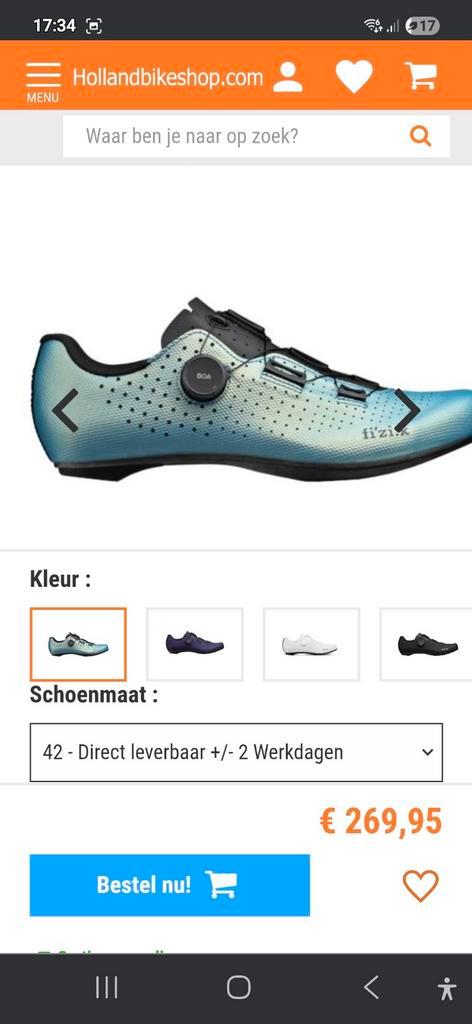 Fietsschoenen

Fizik Tempo Decos Carbon Nieuw! Maat 42, Sport en Fitness, Wielrennen, Nieuw, Ophalen