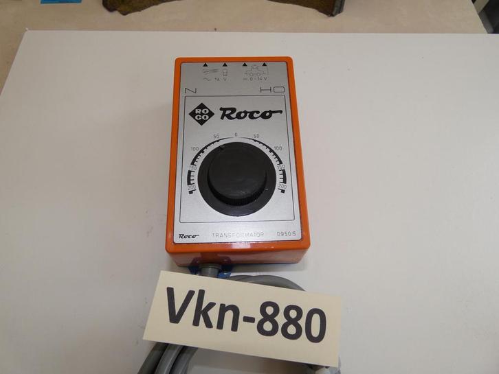 Vk-880 N Spoor Middelzware Trafo 0950 S Roco 28 VA, Hobby en Vrije tijd, Modeltreinen | N-Spoor, Zo goed als nieuw, Transformator of Voeding