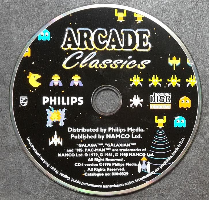 CDI - Arcade Classics - Philips CD-I Interactief, Spelcomputers en Games, Games | Overige, Zo goed als nieuw, Avontuur en Actie