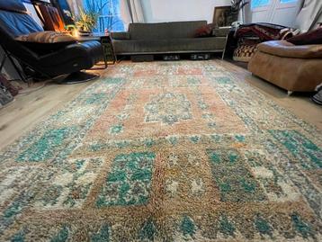 Groot handgeknoopt Boujaad tapijt wol op wol 335 x190 cm beschikbaar voor biedingen