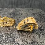 14k gouden oorbellen prachtig model versace, Sieraden, Tassen en Uiterlijk, Oorbellen, Ophalen of Verzenden, Nieuw, Goud