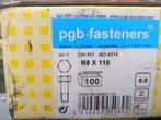 M8 x 110 100 stuks, Ophalen, Nieuw, 100 tot 250 mm, Bouten of Moeren