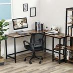 Industriële hoek bureau, Huis en Inrichting, Bureaus, Ophalen of Verzenden, Zo goed als nieuw, Bureau