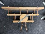 Wandrek vliegtuig steigerhout, Ophalen, Gebruikt, Wanddecoratie