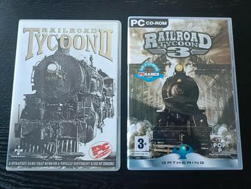 Railroad tycoon 2 en 3 - pc  beschikbaar voor biedingen