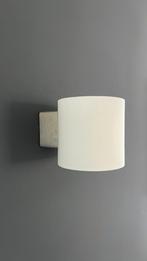 Wandlamp glas (melkglas) met rvs, Ophalen of Verzenden, Zo goed als nieuw, Glas