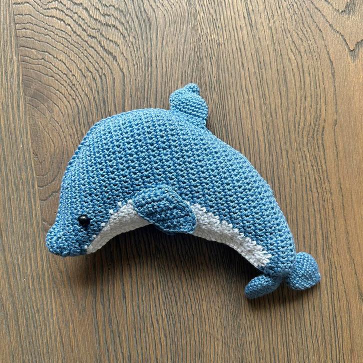 Gehaakte dolfijn, Kinderen en Baby's, Speelgoed | Knuffels en Pluche, Nieuw, Overige typen, Ophalen of Verzenden