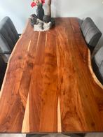 Unieke boomstam tafel, Ophalen, Gebruikt, 100 tot 150 cm, Eikenhout