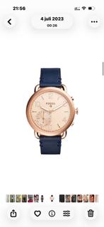 ZGAN! Fossil Q Tailor FTW1128 Smartwatch, Leer, Staal, Fossil, Polshorloge