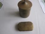 Tabakspot en tabaksdoos, Antiek en Kunst, Antiek | Koper en Brons, Ophalen of Verzenden, Koper