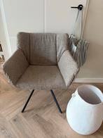 Eetkamerstoelen 3x taupe, Huis en Inrichting, Stoelen, Ophalen, Zo goed als nieuw, Stof, Drie