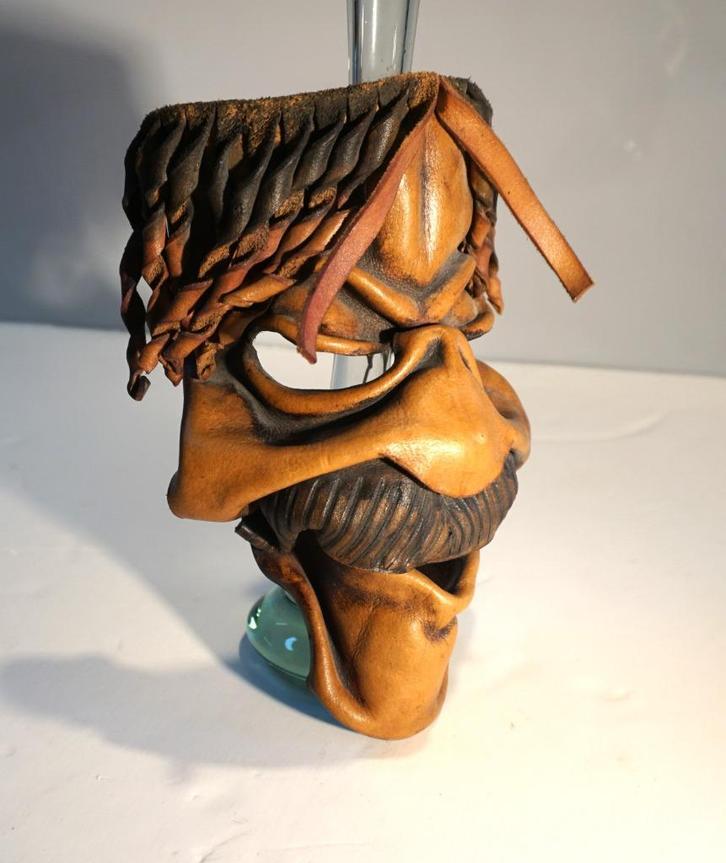 Lederen masker, Antiek en Kunst, Curiosa en Brocante, Ophalen