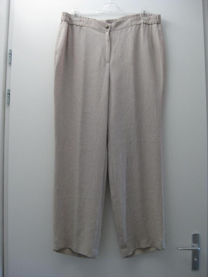 Elena Grunert broek maat 52/54 zandkleur (top merk!), Kleding | Dames, Grote Maten, Zo goed als nieuw, Broek of Spijkerbroek, Beige