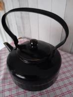 Emaille zwarte kachel zakketel, Antiek en Kunst, Antiek | Emaille, Ophalen of Verzenden