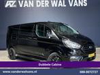 Ford Transit Custom 2.0 TDCI 130pk L2H1 Dubbele Cabine Euro6, Auto's, Voorwielaandrijving, 4 cilinders, 2800 kg, Zwart