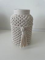 Macrame vaas/windlicht., Overige kleuren, Ophalen of Verzenden, Minder dan 50 cm, Glas