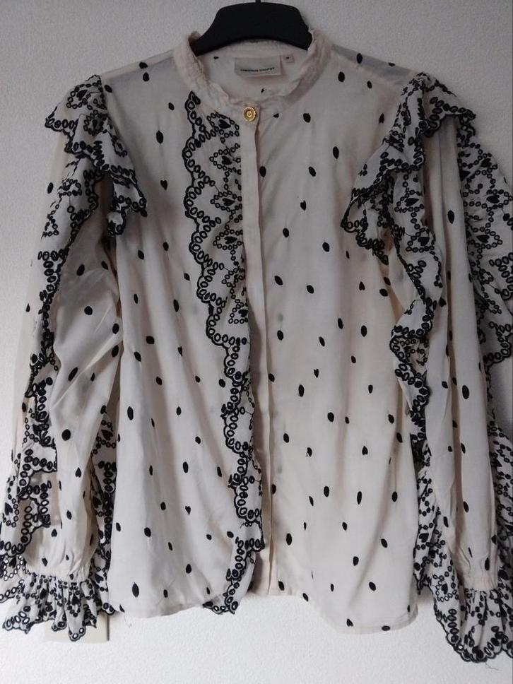 Fabienne Chapot Josie Blouse - Maat S, Kleding | Dames, Blouses en Tunieken, Zo goed als nieuw, Maat 36 (S), Wit, Ophalen of Verzenden
