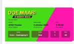 2 Kaartjes voor doe maar musical, Tickets en Kaartjes, Twee personen, Overige soorten