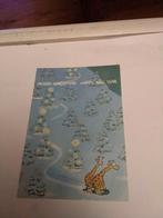 LEENDERT JAN VIS. 2000. GIRAFFEN OP  SLEE IN DE SNEEUW, Verzamelen, Ansichtkaarten | Themakaarten, Ophalen of Verzenden, 1980 tot heden