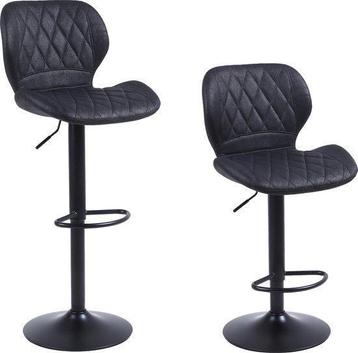 Alora barkruk alice zwart 2 per set barstoelen barset beschikbaar voor biedingen