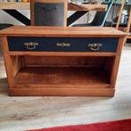 Vintage Houten Kastje met Lade, Huis en Inrichting, Tafels | Salontafels, Minder dan 50 cm, 100 tot 150 cm, 50 tot 75 cm, Teakhout