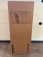 O'daddy Boekenkast Zwart/Bruin - Nieuw in doos!, Huis en Inrichting, Ophalen, Met deur(en), 100 tot 150 cm, Nieuw