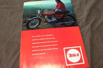 BSA 1971 750 rocket A75 A65L A65T B50SS verkoop folder beschikbaar voor biedingen