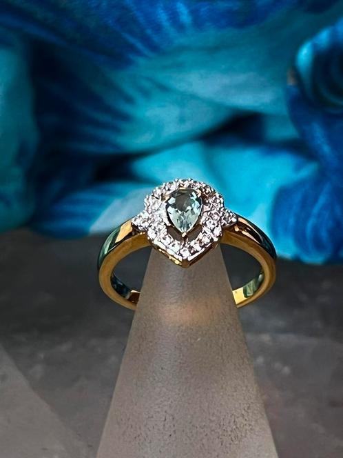 Toermalijn Paraiba zirkoon geluk succes zeldzaam eyecatcher, Sieraden, Tassen en Uiterlijk, Ringen, Nieuw, Dame of Heer, 17 tot 18