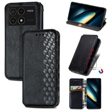 Xiaomi Poco F6 Pro Luxe PU Lederen Wallet Case Set _ Zwart beschikbaar voor biedingen