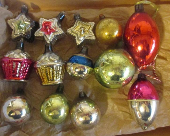 ude kerst verzameling ajeko met glazen oogjes, Diversen, Kerst, Verzenden