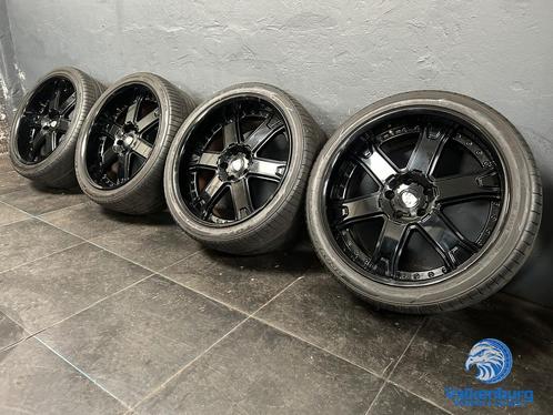 7mm! Porsche Cayenne Work Wheels LS-606 22 inch zwarte velge, Auto-onderdelen, Banden en Velgen, Banden en Velgen, Zomerbanden