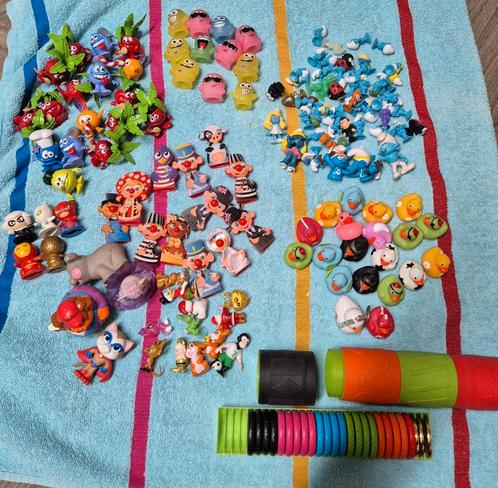 Grote partij poppetjes, speelgoed, Mario, Smurfen, spookjes, Kinderen en Baby's, Speelgoed | Babyspeelgoed, Gebruikt, Overige typen