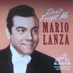 Cd Mario Lanza : Don't forget about me, Cd's en Dvd's, Ophalen of Verzenden, Zo goed als nieuw, Vocaal