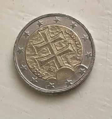 2 Euro munt uit SLOWAKIJE 2009 beschikbaar voor biedingen