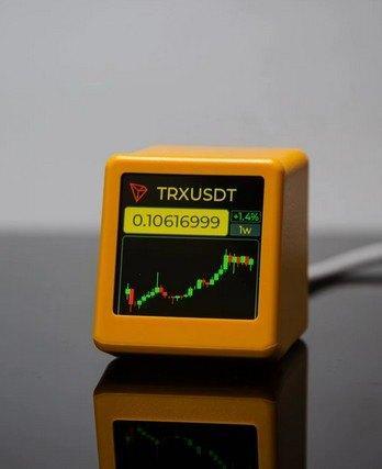 TK: Bitcoin Aandelenkoers Display Tracker Ticker Crypto, Computers en Software, Overige Computers en Software, Zo goed als nieuw