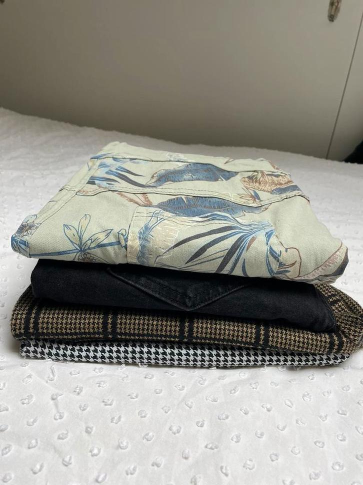 2 damesbroeken, maat 42, Enjoy, Kleding | Dames, Broeken en Pantalons, Gedragen, Maat 42/44 (L), Groen, Lang, Ophalen of Verzenden