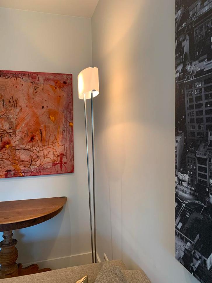 Leucos Vittoria TR1 Design Vloerlamp - Chrome, Huis en Inrichting, Lampen | Vloerlampen, Zo goed als nieuw, 150 tot 200 cm, Metaal